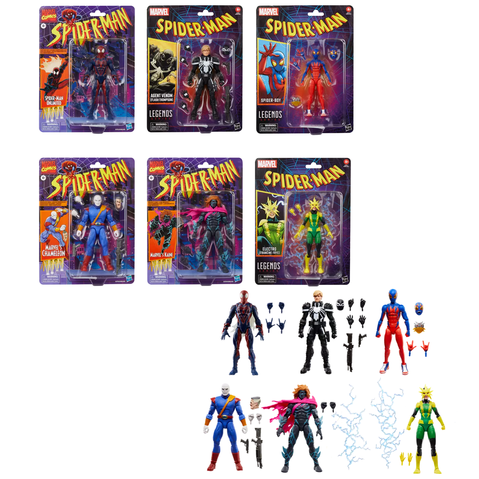 marvel legends series spider man unlimited hasbro