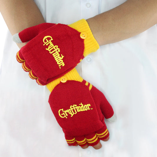 *Gryffindor-Handschuhe Rot mit abnehmbaren Fäustlingen