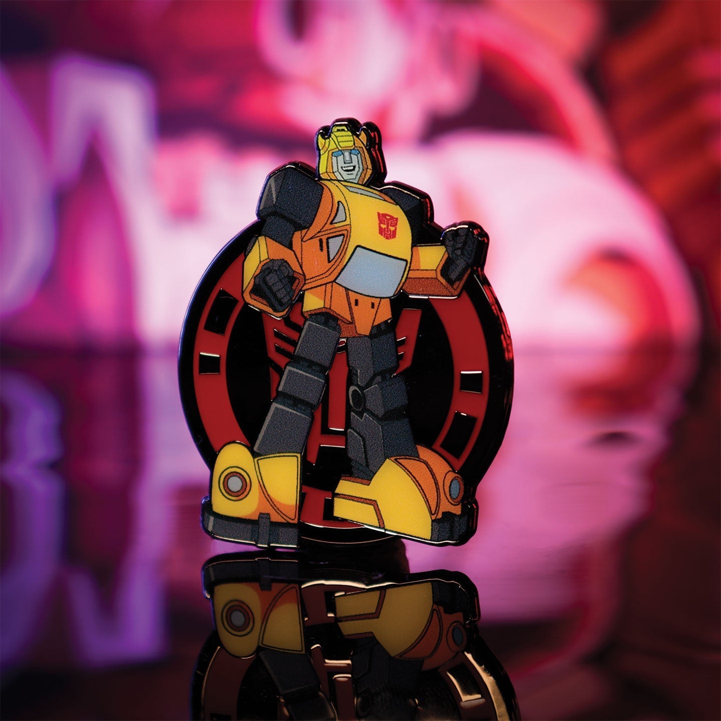 Display de 12 blind boxes Transformers - pin’s mystère - mise en situation 9