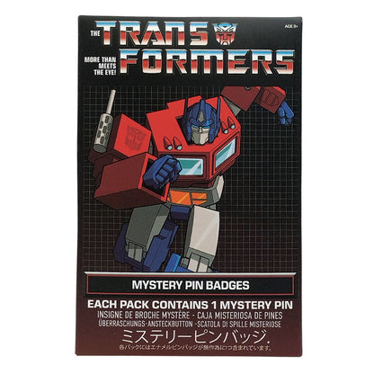 Display de 12 blind boxes Transformers - pin’s mystère - packaging avant