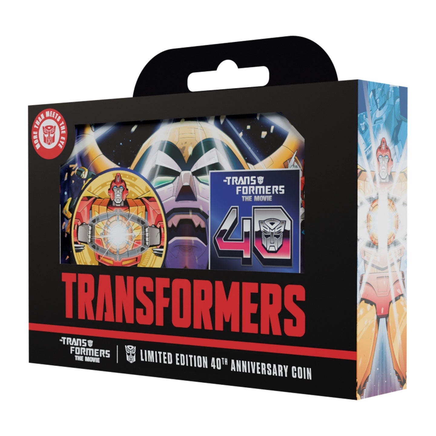 Transformers: The Movie – Limited Edition 40th Anniversary Misty Gold Plated Presentation Coin