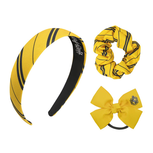 *Set mit 3 klassischen Hufflepuff-Haaraccessoires