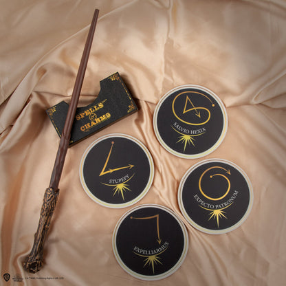 Set de 4 Sous-verres Sortilèges et Enchantements Série 1