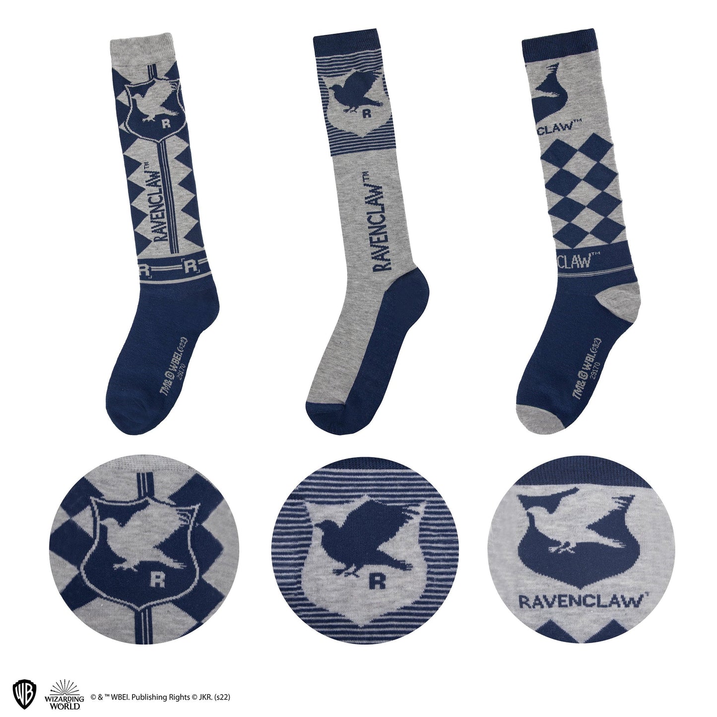 *Set de 3 Paires de Chaussettes Hautes Serdaigle