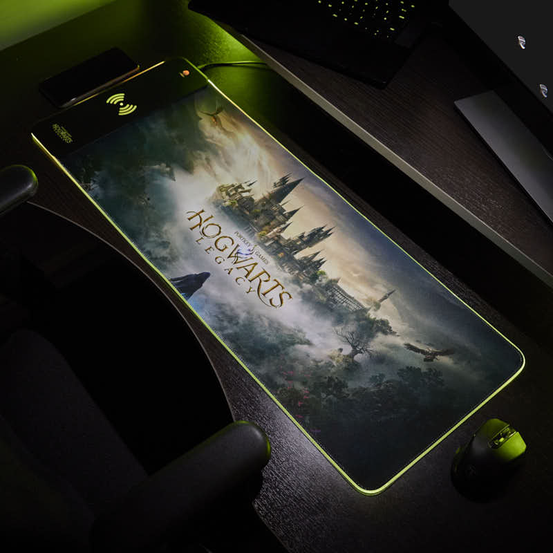 Hogwarts Legacy – Übergroße Gaming-Matte & Mobiles Ladegerät