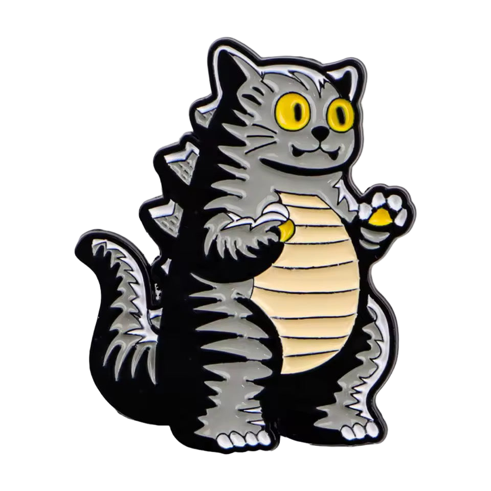 "Catzilla" Cat Pin