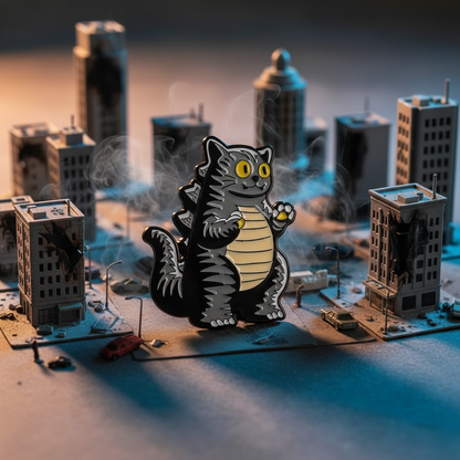"Catzilla" Cat Pin