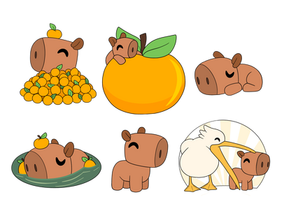 Meerschweinchen-Pin-Set