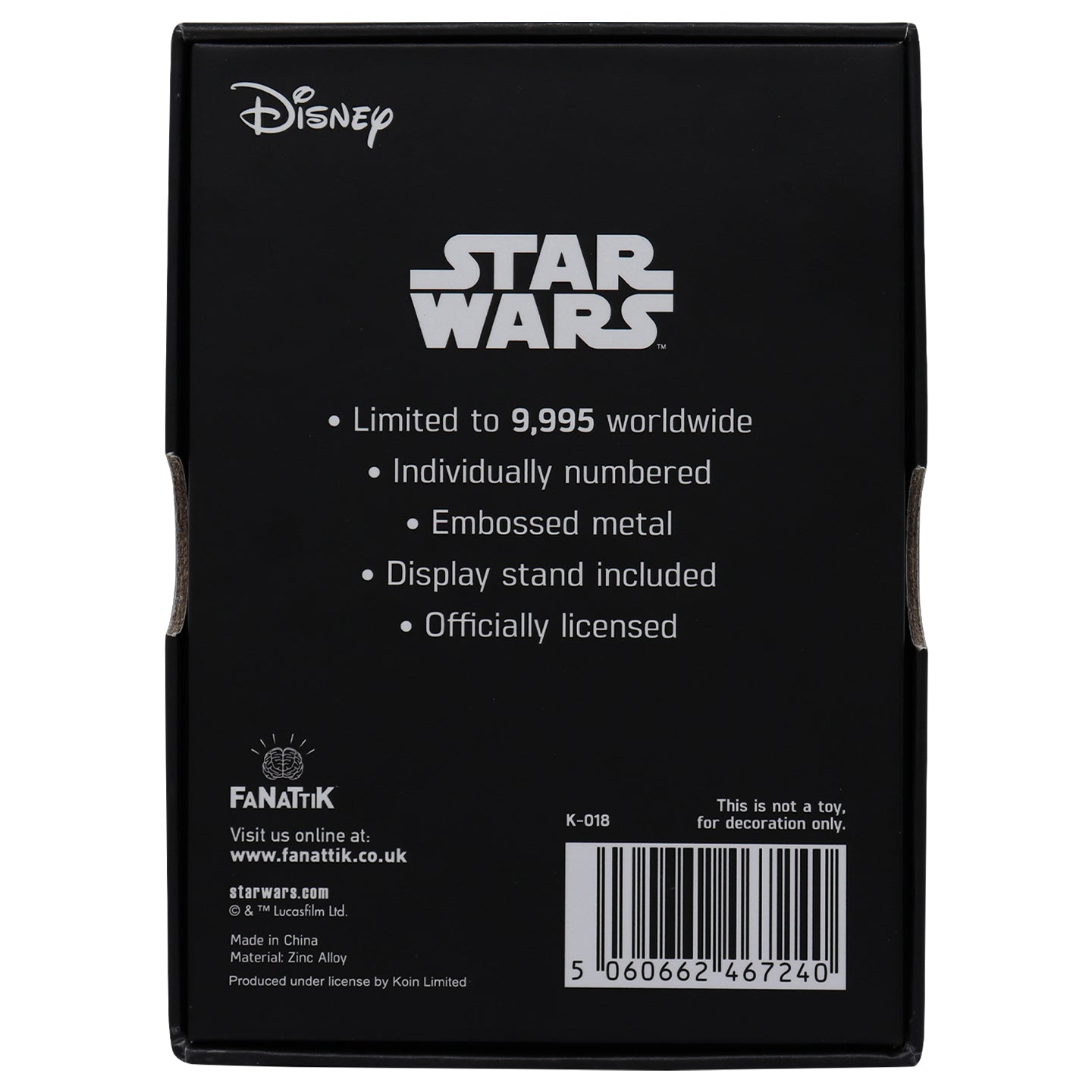 Lingot collector Star Wars - My Only Hope
