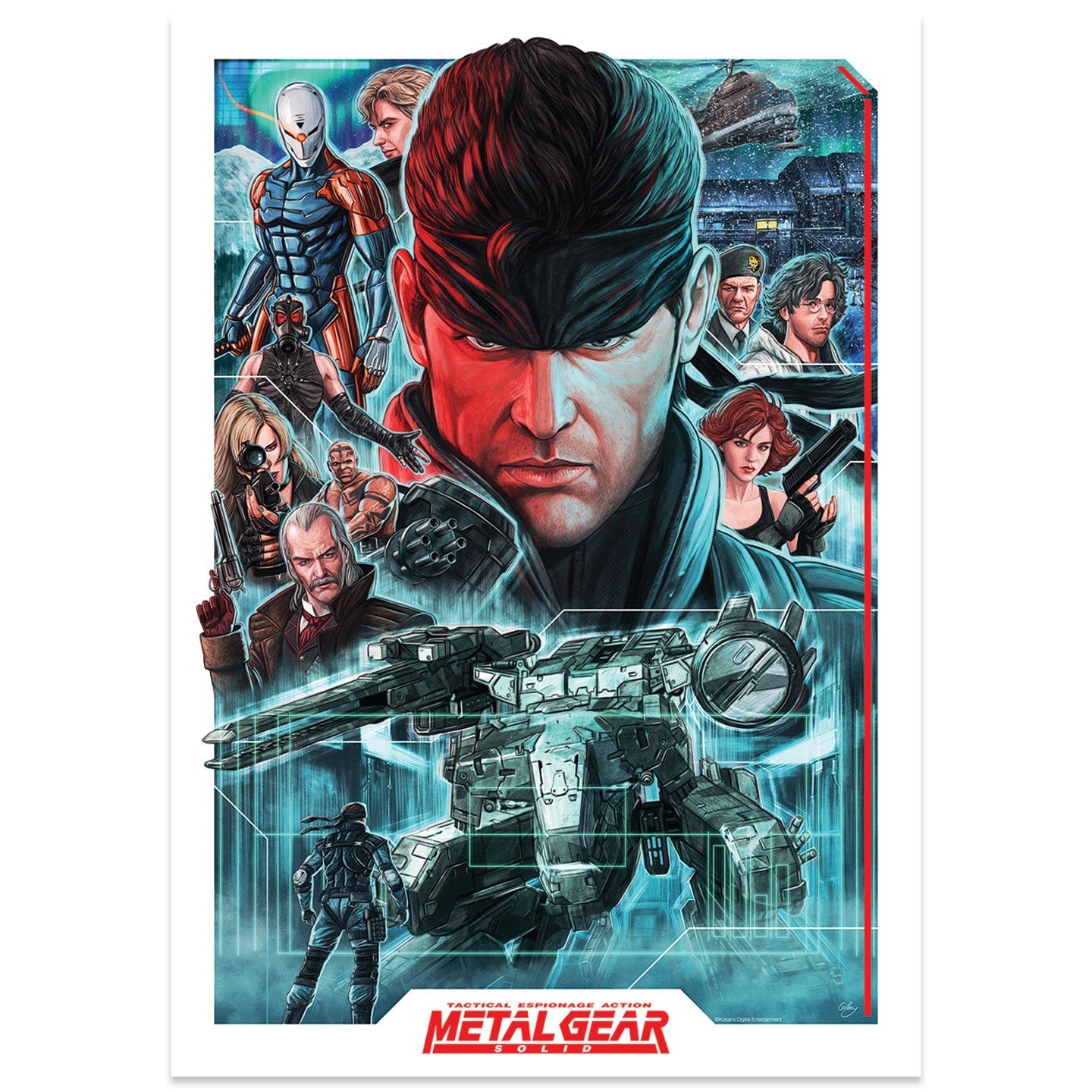 Affiche collector Metal Gear Solid - Montage A3