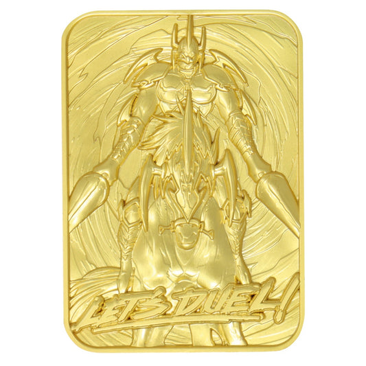 Carte métal collector Yu-Gi-Oh! - 24K Gold Plated Gaia the Fierce Knight