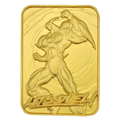 Lingot plaqué or collector Yu-Gi-Oh! - GX Elemental Hero Neos 24K