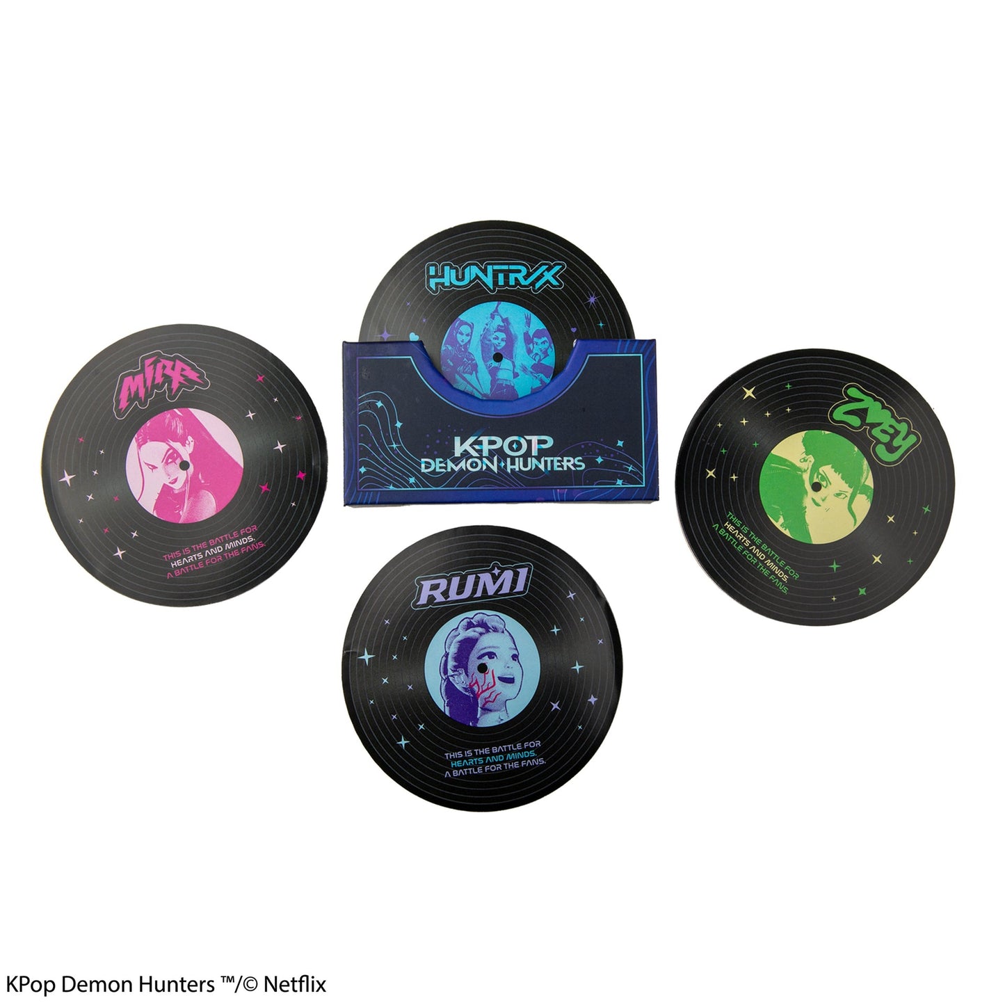 Set de 4 Sous-verres Chasseresses & Démons