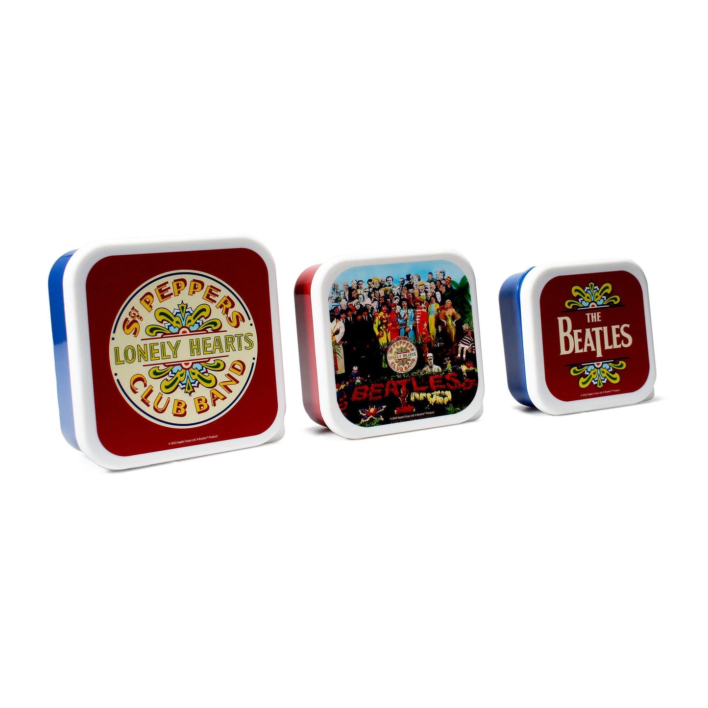 Lot de 3 boîtes à snack The Beatles - Sgt. Pepper