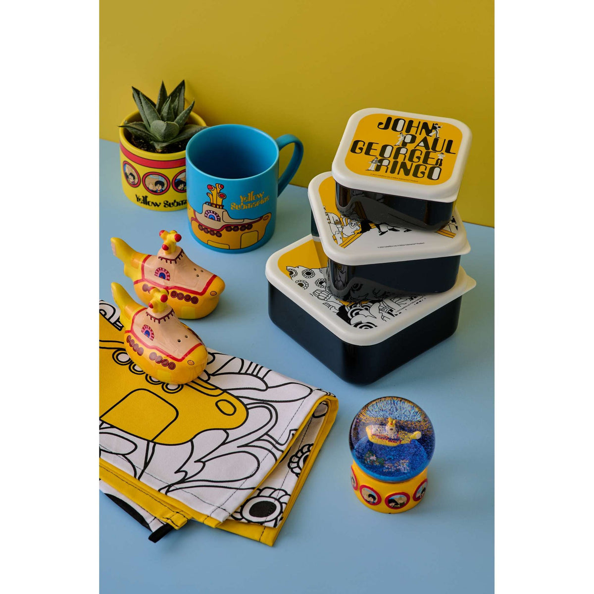 Set of 3 The Beatles - Yellow Submarine Snack Boxes