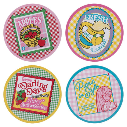 Set de 4 sous-verres métal imprimés Barbie - ™