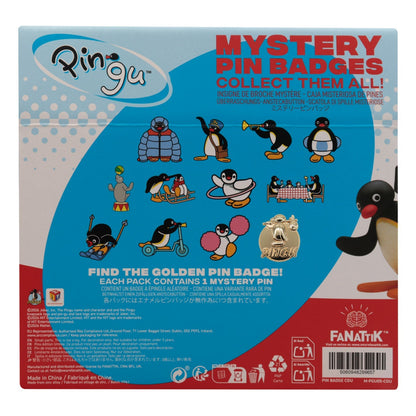 Display de 12 blind boxes Pingu - pin’s mystère - présentoir arrière