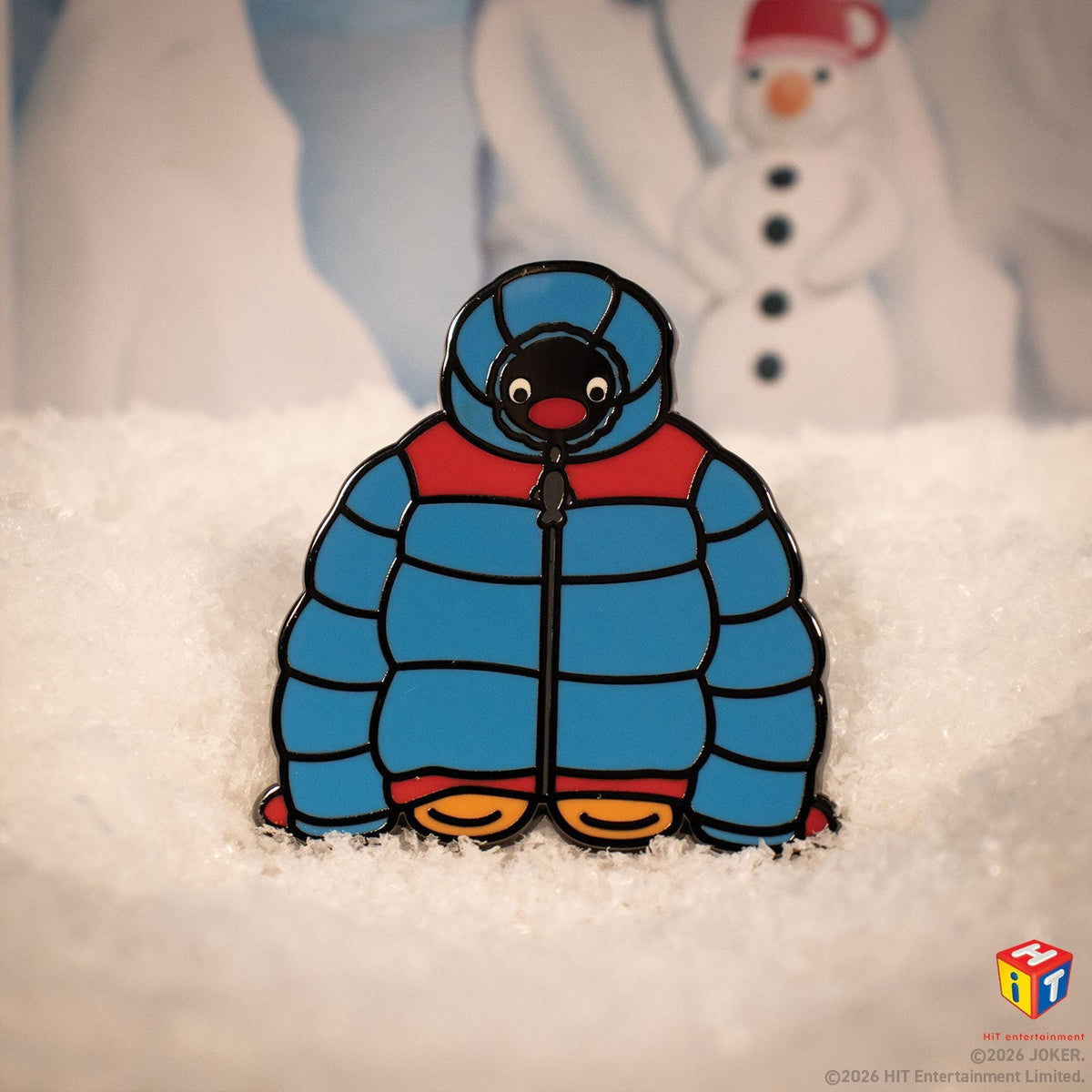 Display de 12 blind boxes Pingu - pin’s mystère - mise en situation 2
