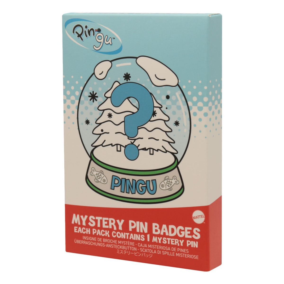 Display de 12 blind boxes Pingu - pin’s mystère - blind box angle