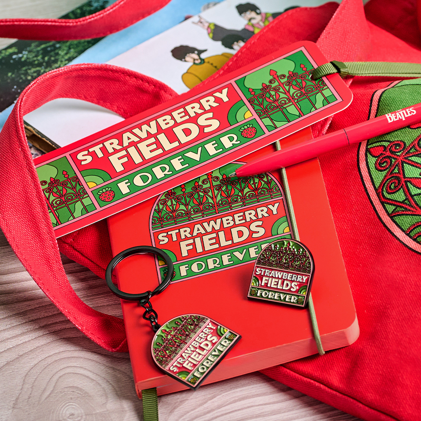Marque-page papier The Beatles - Strawberry Fields