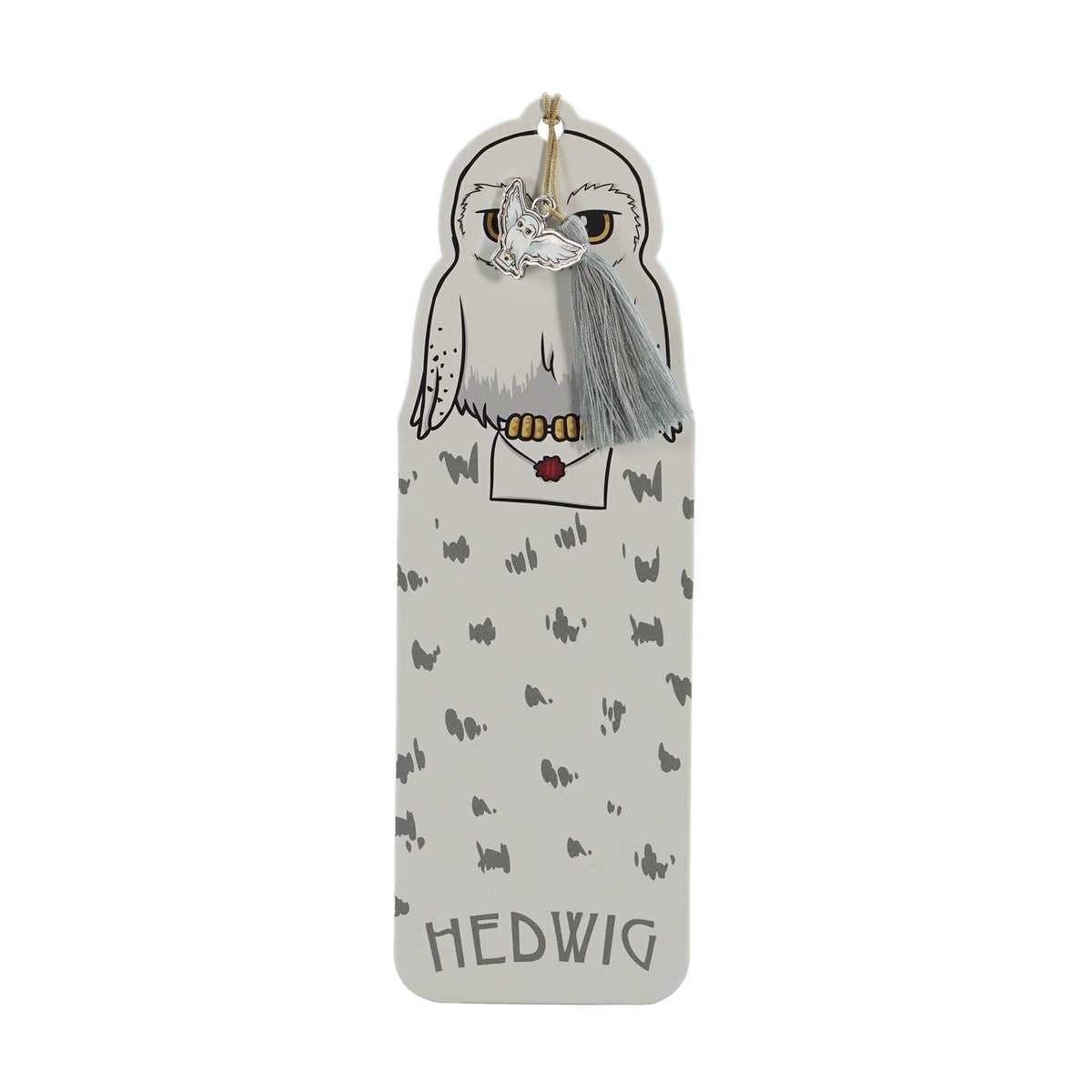 Lesezeichen mit Harry Potter Anhänger und Quaste – Hedwig