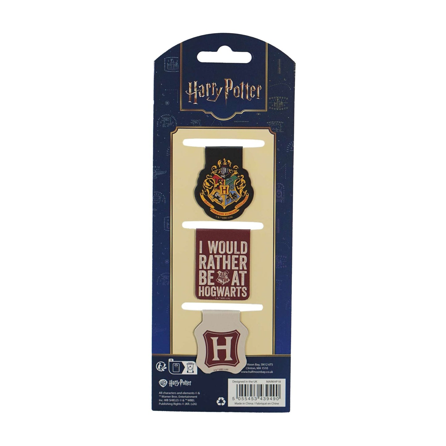 Harry Potter Magnetic Bookmark Set - Hogwarts Houses