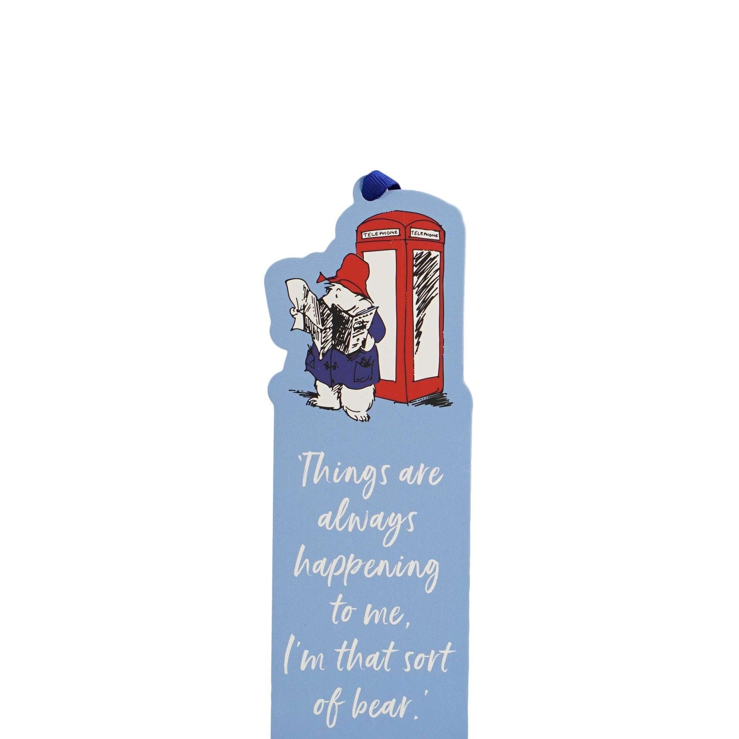 Paddington Die-Cut Paper Bookmark - Phone Box