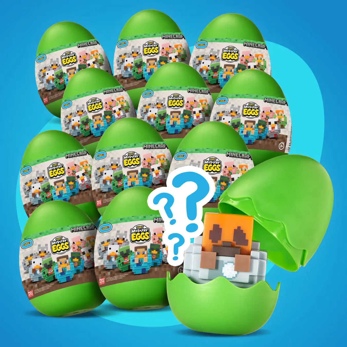 Pack de 12 Canards Minecraft Mystery Eggs TUBBZ