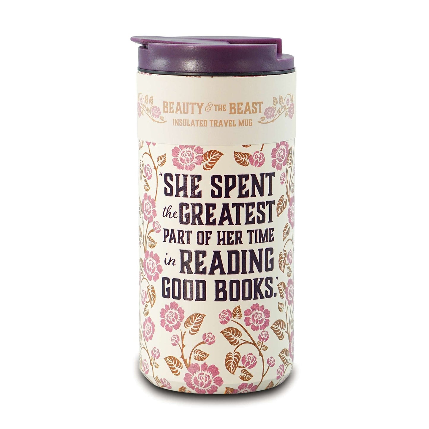 Mug de voyage en métal La Belle et la Bête - 350 ml