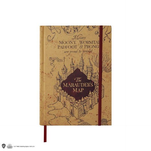 Notizbuch mit Karte des Rumtreibers