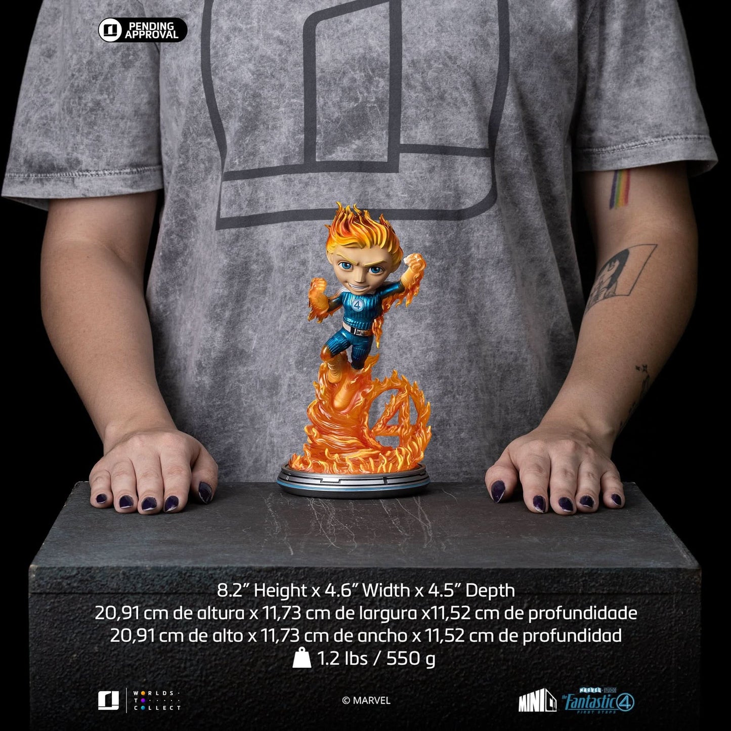 Figurine Fantastic Four Pack (Metallic Version) - The Fantastic Four: First Steps - Mini Co.