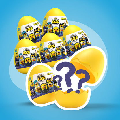 Close up view of Minions TUBBZ Mystery Eggs  Bundle 
