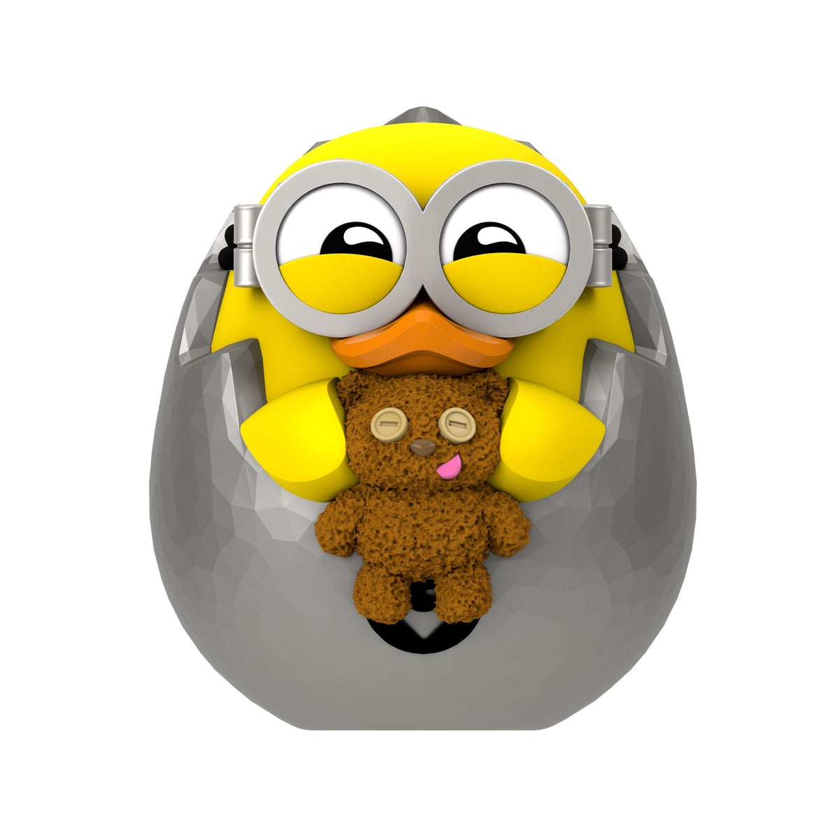 Close up view of Minions Bob Rare TUBBZ Mystery Eggs