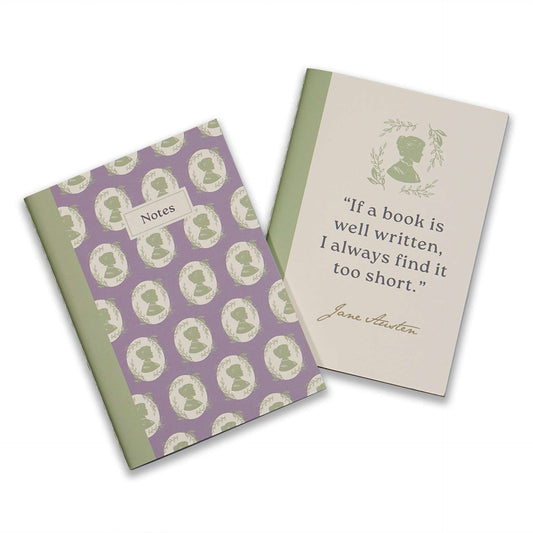 2er Set A6 Notizbücher Jane Austen