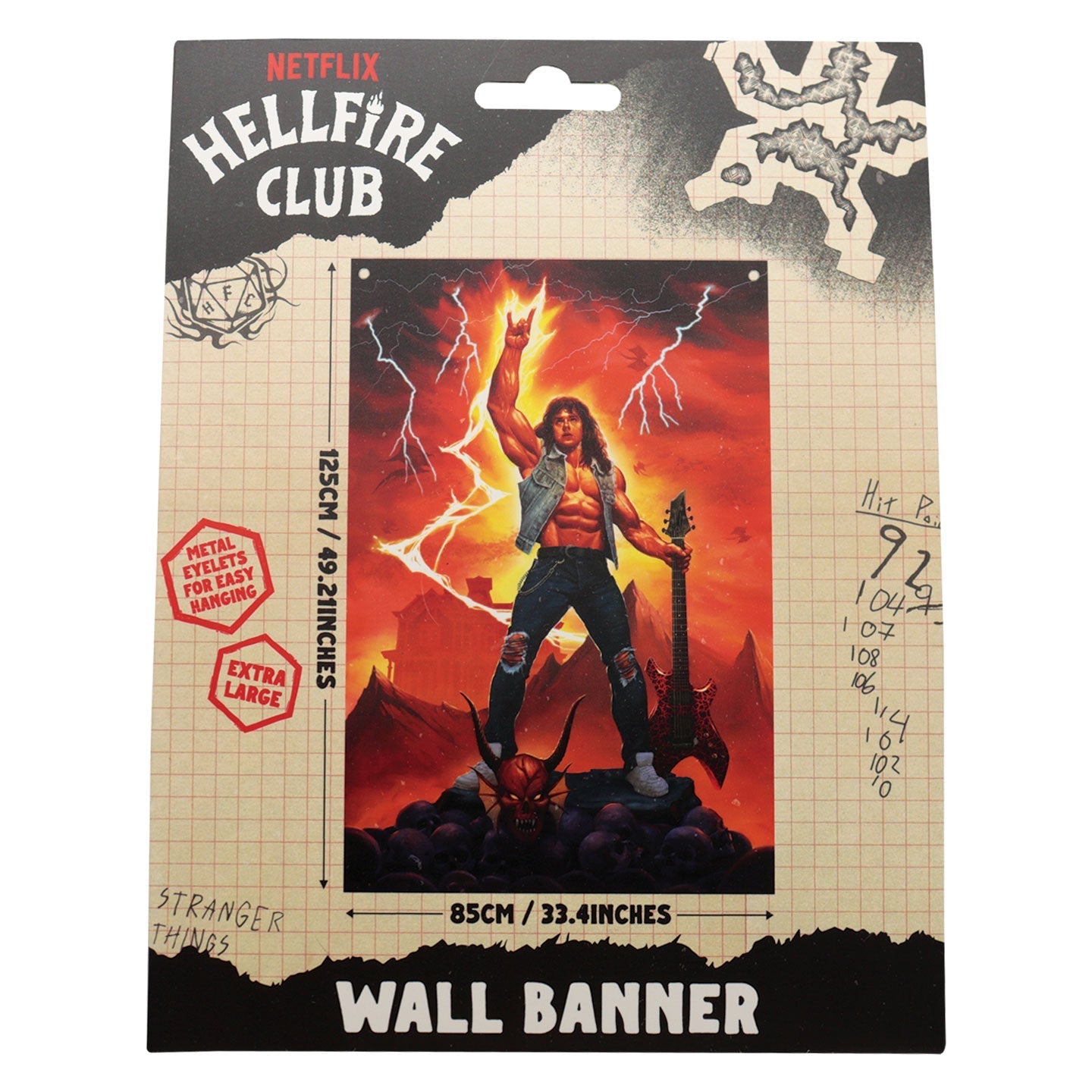 Bannière murale Stranger Things - Eddie Munson