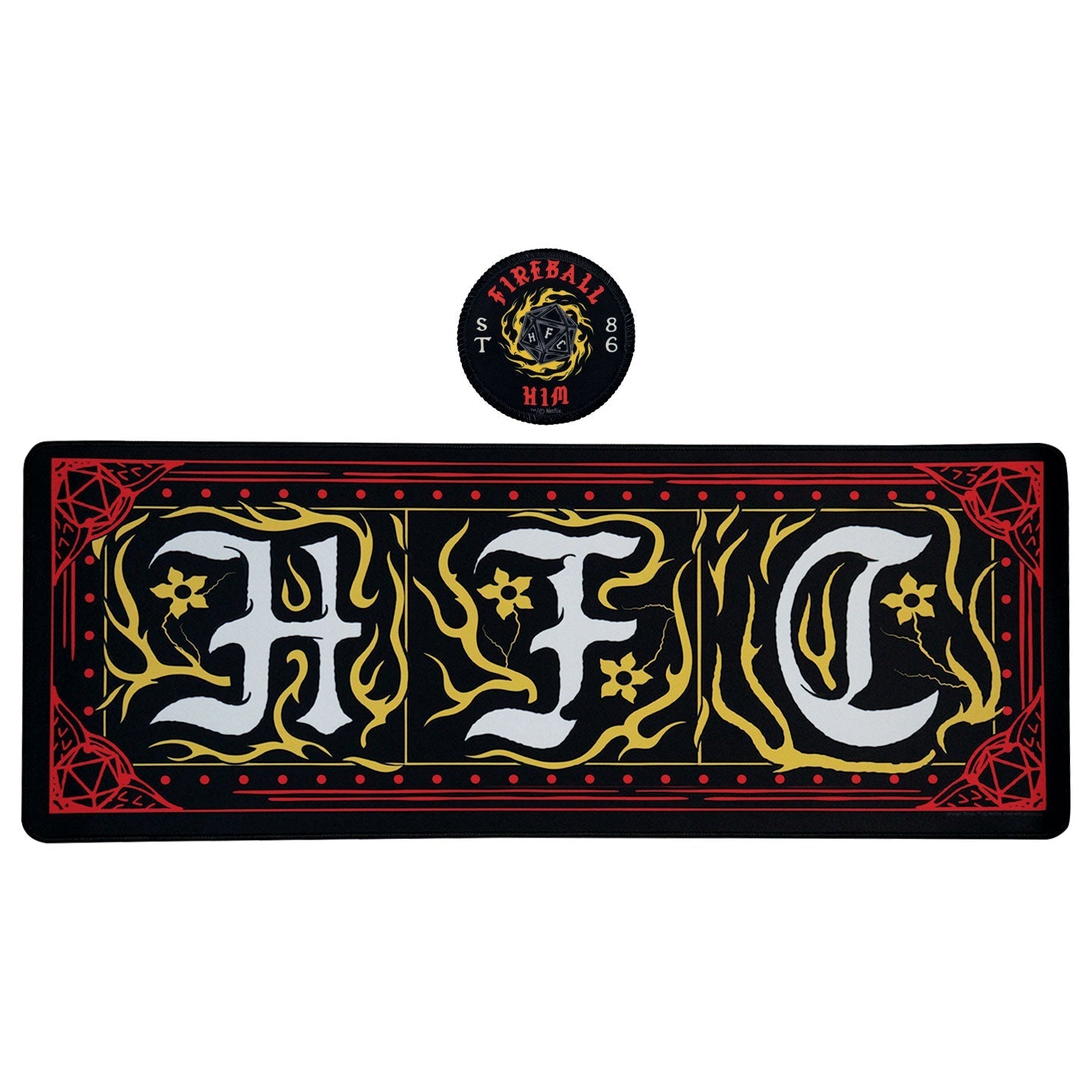 Desk pad & set de sous-verres Stranger Things - Hellfire Club