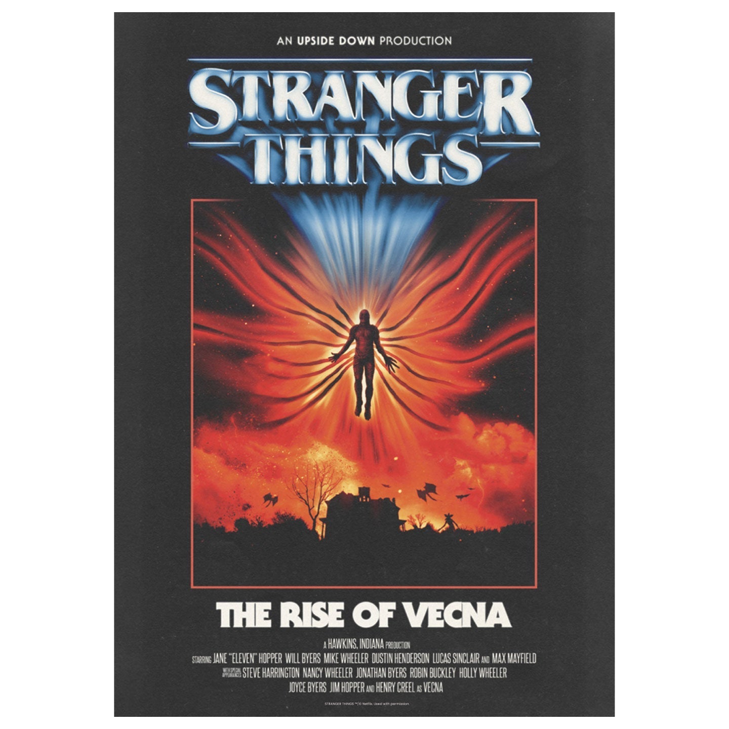 Affiche collector A3 Stranger Things - Rise of Vecna