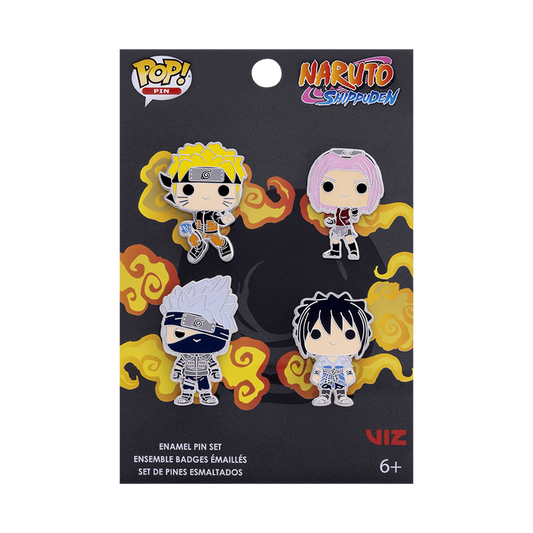 Naruto: Shippuden 4er-Pack Pin-Set 