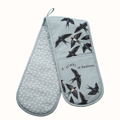 RSPB Double Oven Glove - Crown of Swallows