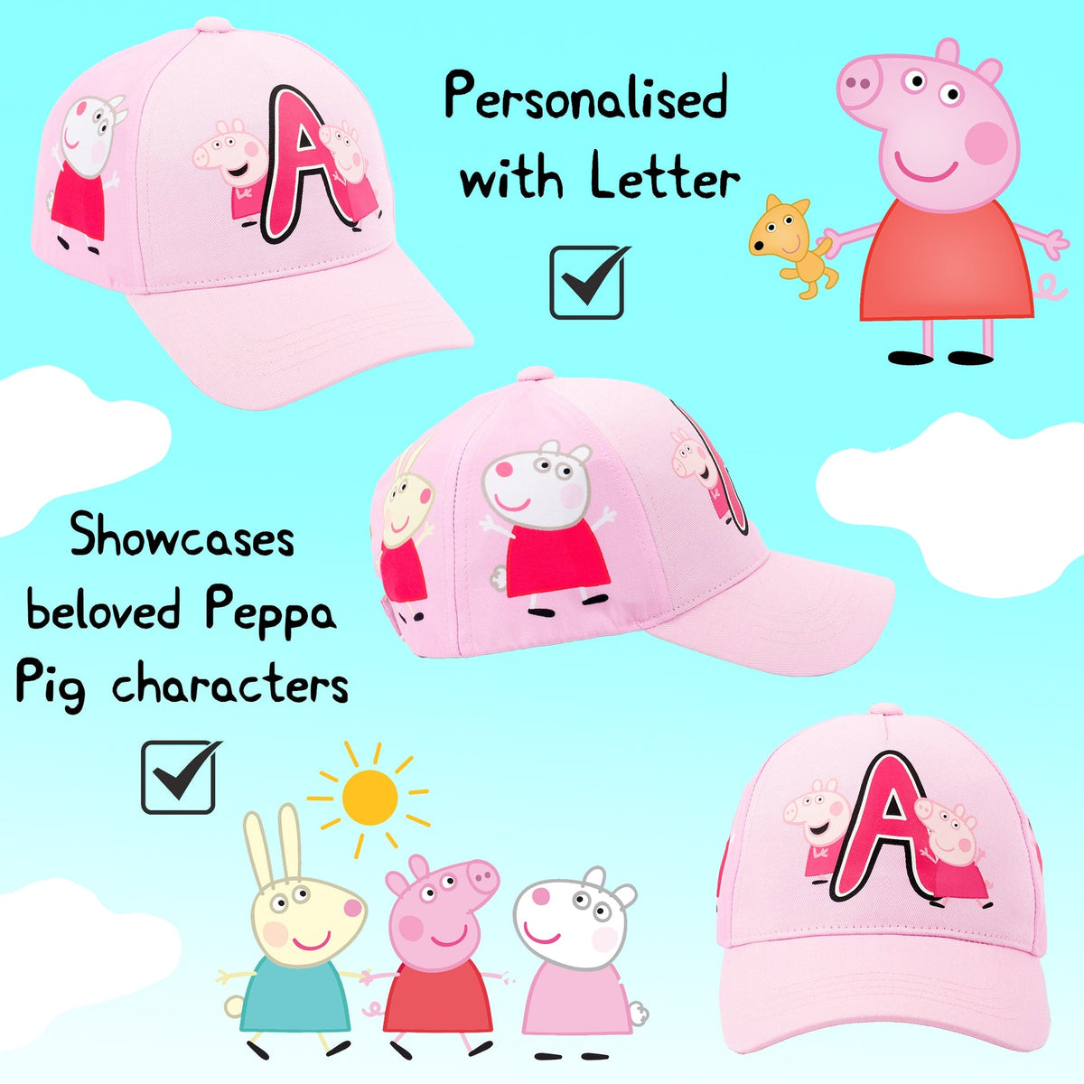 Kinderkappe – Sommerhut – Peppa Pig
