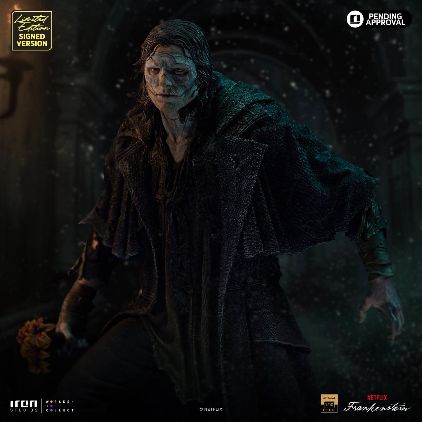 Statue Frankensteins Monster - Guillermo Del Toros Frankenstein (Signierte Version) - Deluxe Art Scale 1/10