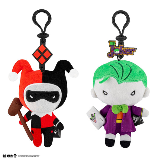 Plüsch-Schlüsselanhänger Harley Quinn und Joker