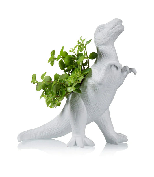 Plantosaurus Rex Dinosaur Flower Pot