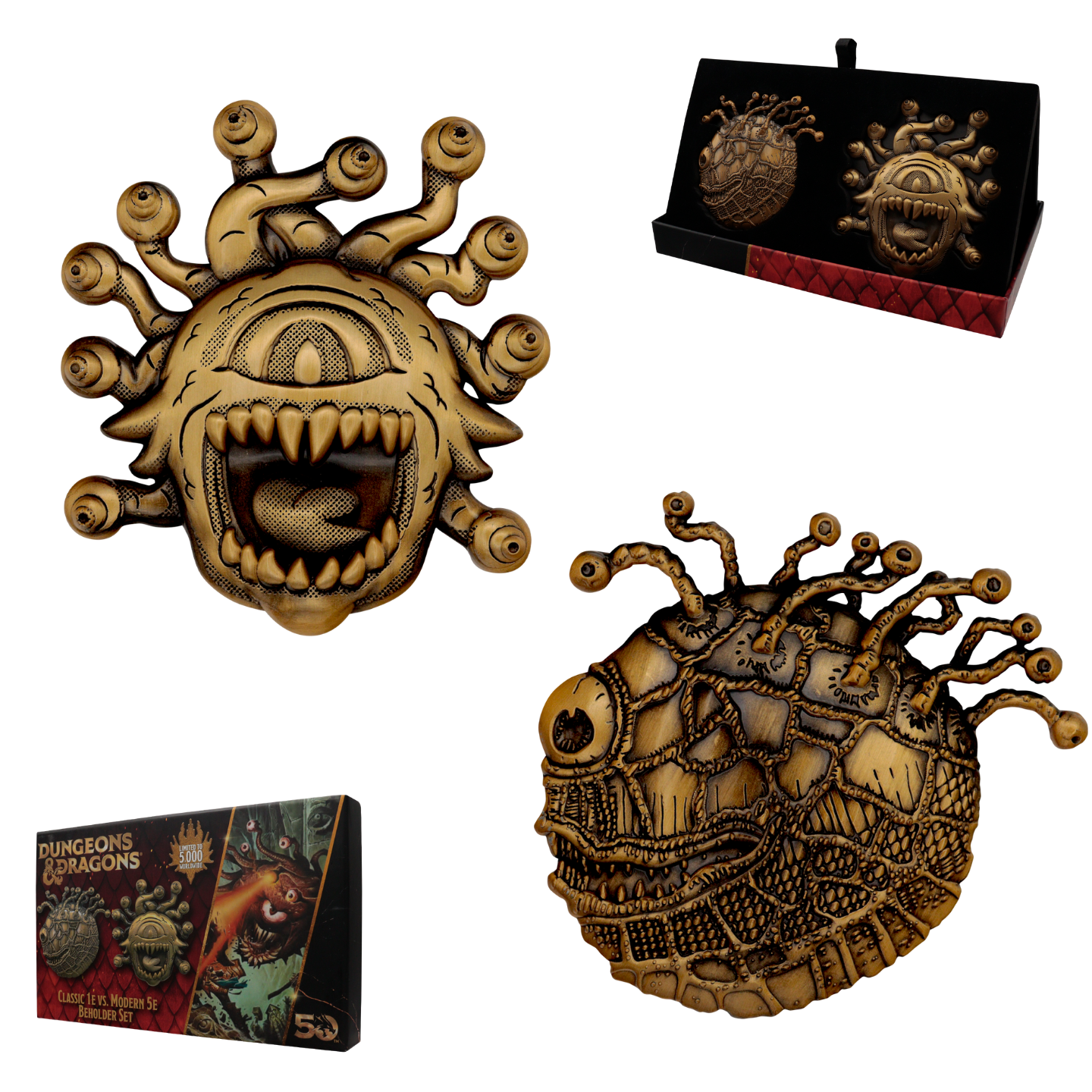 Set de médaillons collector Dungeons & Dragons - 50th Anniversary Beholder Twin