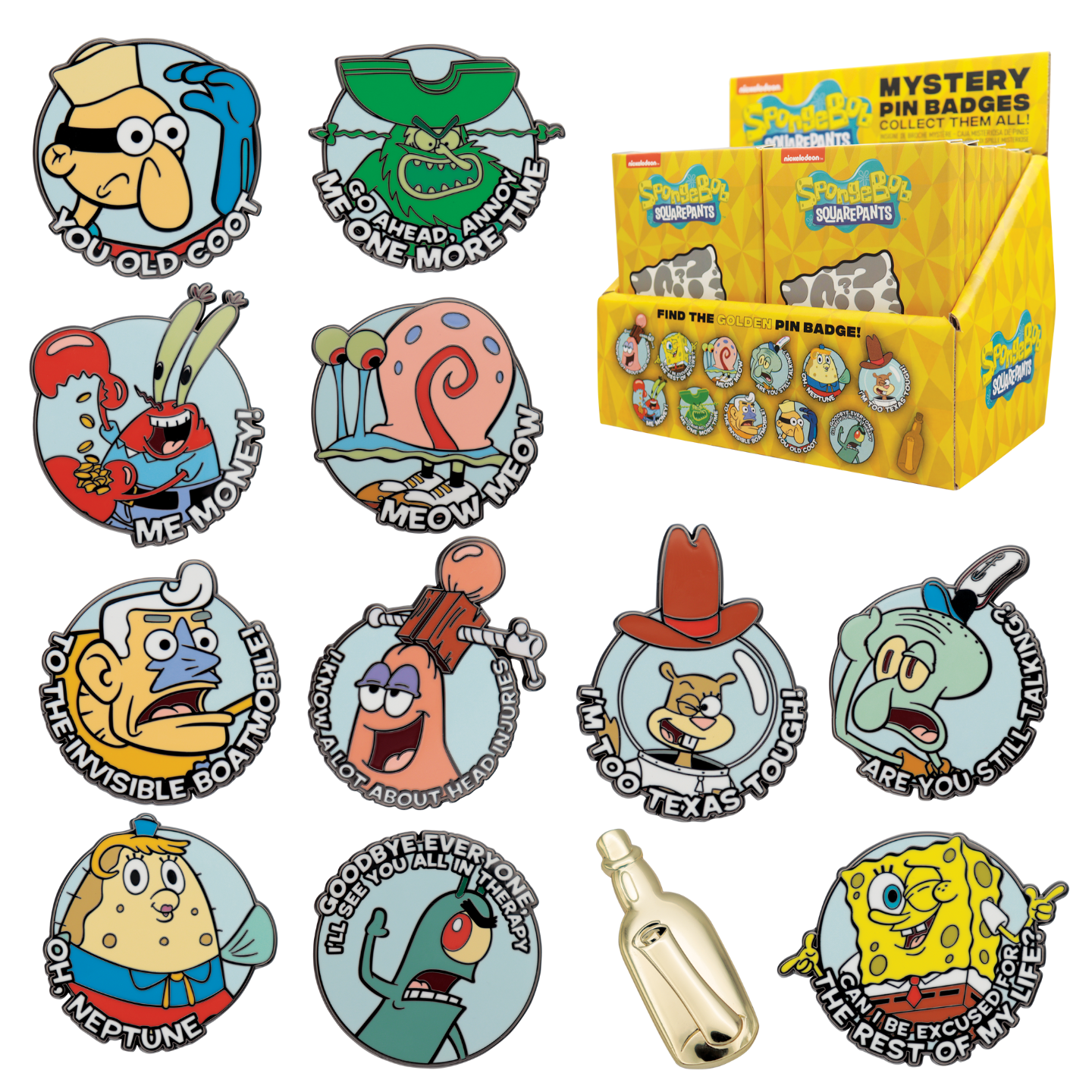 Objet collector Bob l’éponge - Mystery Pins CDU