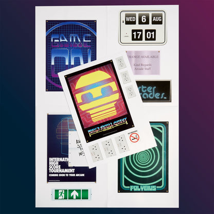 Set de stickers Quarter Arcades