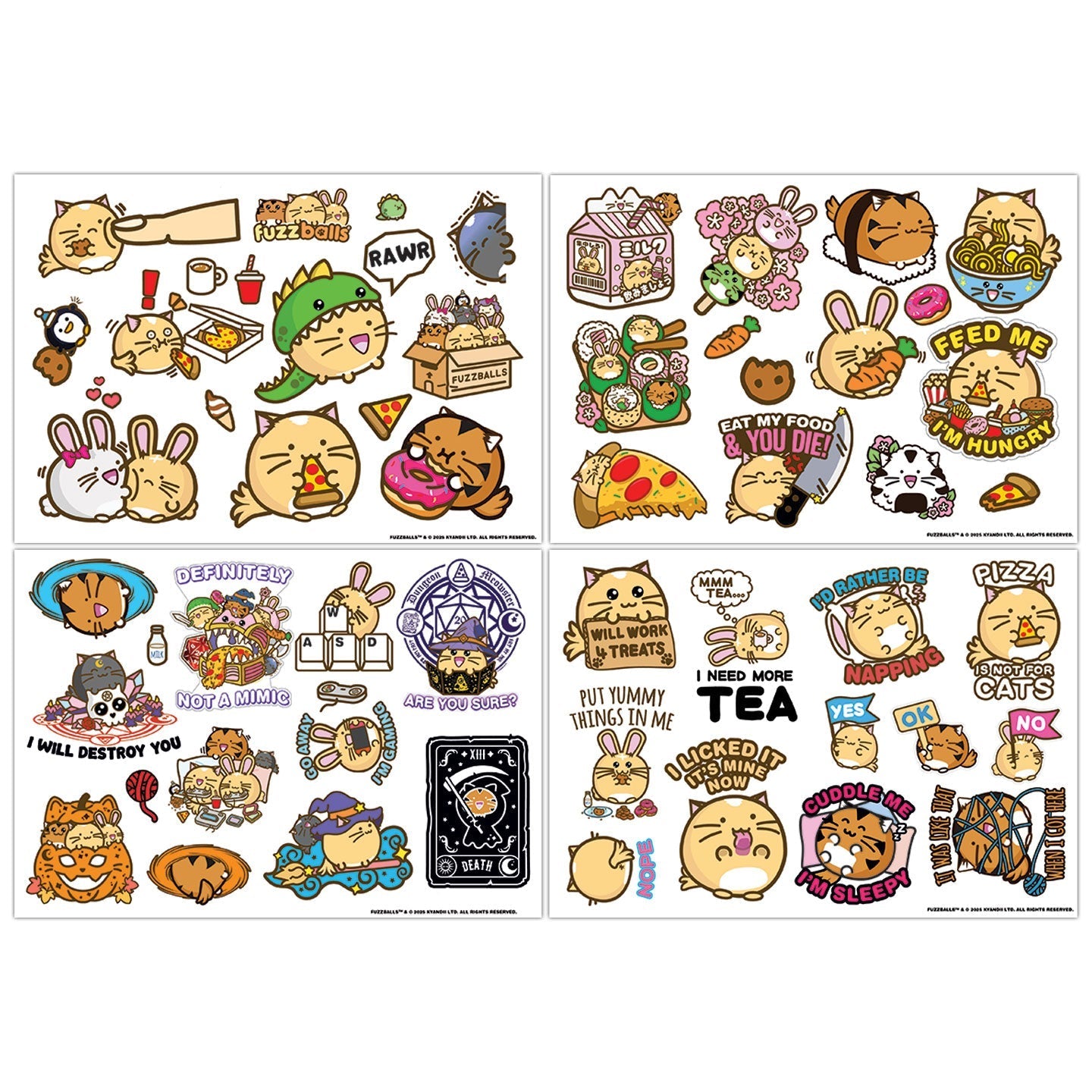 Stickers tech Fuzzballs - Set of