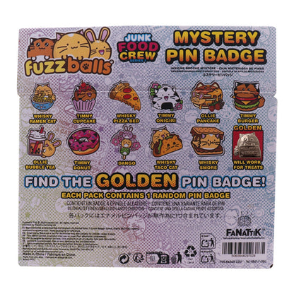 Display de 12 blind boxes Fuzzballs - pin’s mystère - présentoir arrière