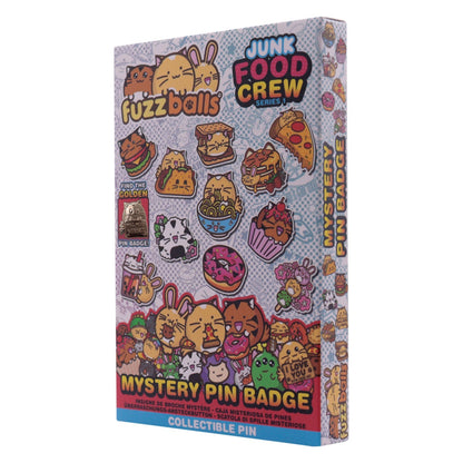 Display de 12 blind boxes Fuzzballs - pin’s mystère - blind box angle