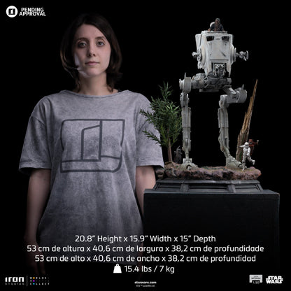 Statue AT-ST and Chewbacca - Star Wars - Demi Art Scale 1/20